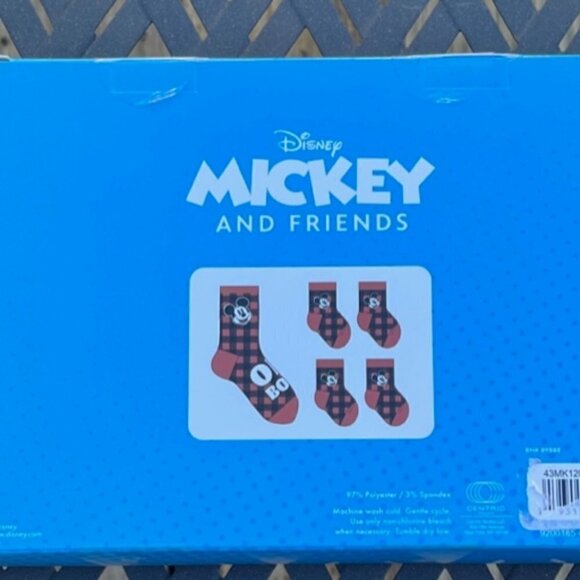 Disney NEW Mickey Pet Owner Sock Gift Set Box Matching Socks - Picture 5 of 7